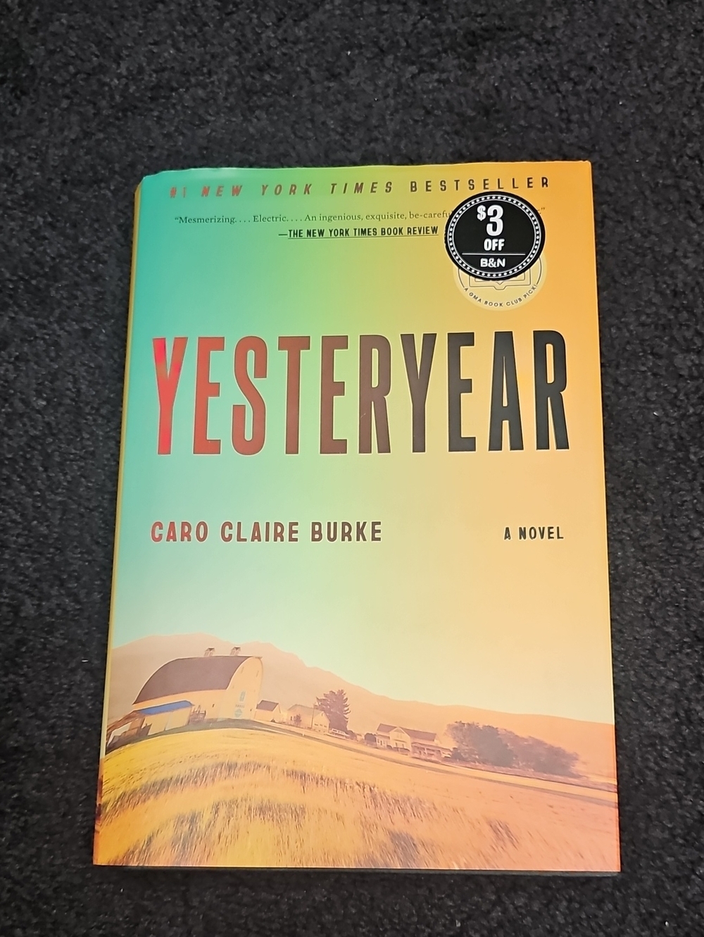 Yesteryear Book by - Hardcover Gradient Cover, Yellow/Green
